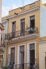  Havana, Cuba - 06 January 2013: A view of the streets of the city with cuban people.