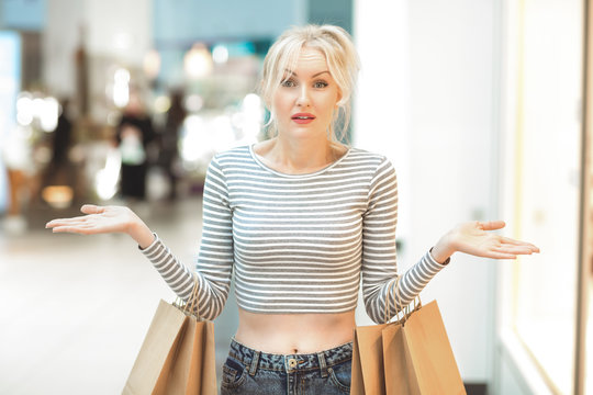 Beautiful Mature Woman Spent All Her Money On Shopping