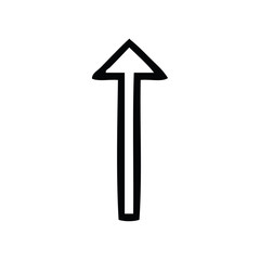 Fototapeta premium line drawing cartoon long arrow symbol
