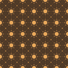 Brown color seamless geometric pattern.