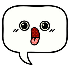 comic book style cartoon speech bubble