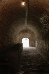 Fototapeta na wymiar brick tunnel