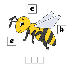 Words puzzle. Education developing worksheet. Learning game for kids. Activity page. Puzzle for children. Riddle for preschool. Simple flat isolated vector illustration in cute cartoon style.