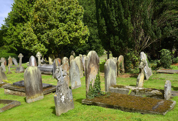 Canterbury, England - An ancient cemetery at the St Martin's Church was originally built in Roman...