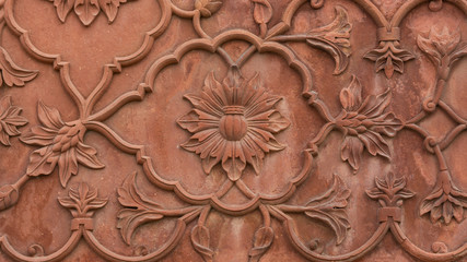 antiquities abstract pattern in the red stone