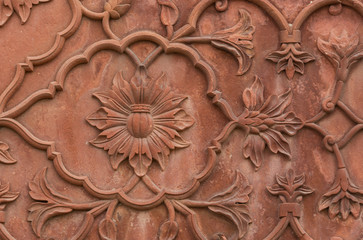 antiquities abstract pattern in the red stone