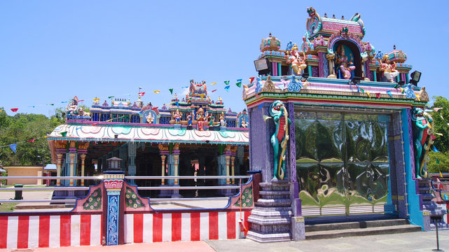 KUAH, LANGKAWI, MALAYSIA - APR 07th, 2015: Sri Maha Mariamman Devasthanam Hindu Temple