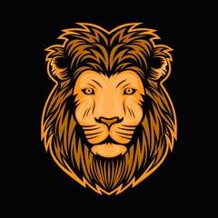 lion head illustration amazing design for your company or brand