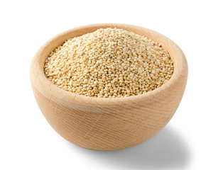 Quinoa Seeds Background or Chenopodium Quinoa Isolated