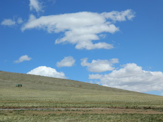 Fototapeta na wymiar Mongolian steppes landscape
