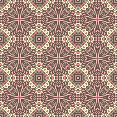 thnic geometric seamless vintage medallion mandala ornamental pattern