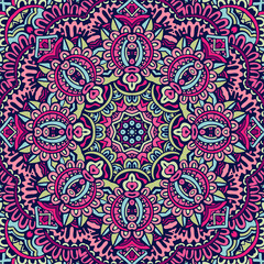 Mandala floral design colorful ornament stylish element