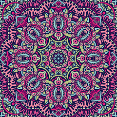 Mandala floral design colorful ornament stylish element