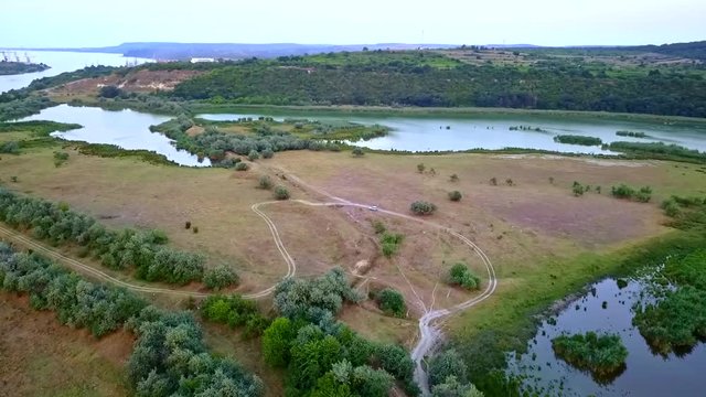 Lake of protected area Yatata near Varna, Bulgaria