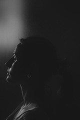silhouette of woman
