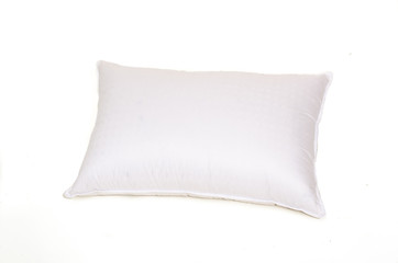close up of a white pillow on  background