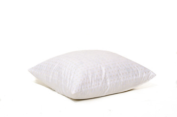 close up of a white pillow on  background