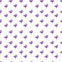 watercolor painted lilac roses