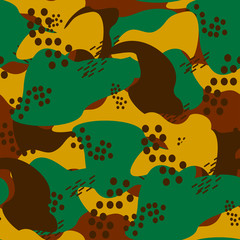background with camouflage effect of light brown and dark brown and with green 