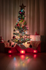 Christmas Tree with Gifts,Christmas concept