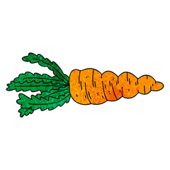 quirky hand drawn cartoon carrot