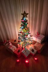 Christmas Tree with Gifts,Christmas concept