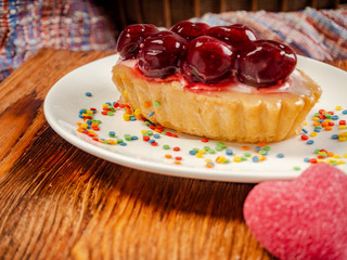 Delicious shortbread cake