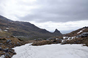 Beautiful mountains landscape in Durmitor National Park. Near Zabljak, Montenegro.
