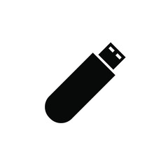 usb flash drive icon, usb flash drive symbol. vector.