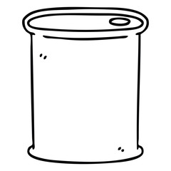 quirky line drawing cartoon barrel