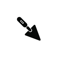trowel icon, trowel symbol. vector.