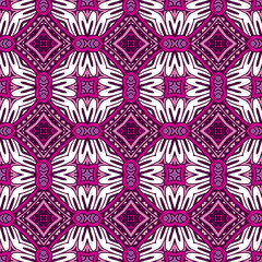 Geometric ethnic seamless design. Festive colorful tiled pattern