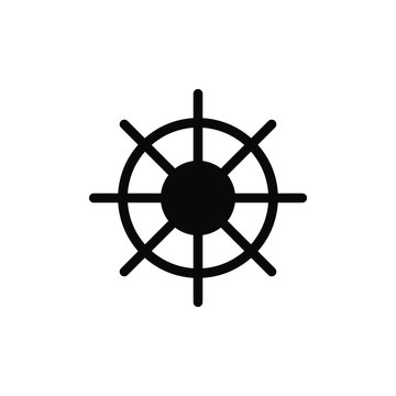 sail whell icon, sail whell symbol. vector.