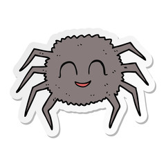 sticker of a cartoon spider
