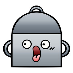 gradient shaded cartoon cooking pot