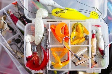fishing tackle background