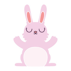 quirky hand drawn cartoon rabbit