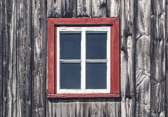 Window of a traditional rustic house