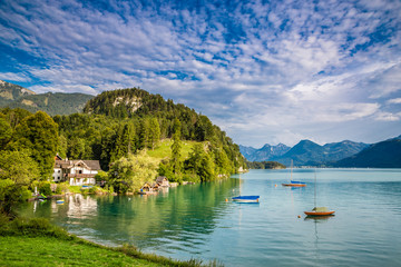 Fototapeta premium Lake Wolfgang (Wolfgangsee)- Salzkammergut,Austria