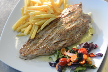 grilled, roast, food, meat, bbq, meal, beef, dinner, kitchen, closeup, plate, wooden, cuisine, salad, barbecue, herbs, fresh, red, lamb, grill, pork, background, cooked, nobody, sauce, white, barbecue