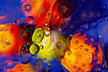 Red, orange, blue, green, yellow colorful abstract design, texture. Beautiful backgrounds.	