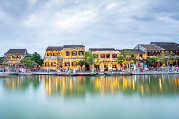Fototapeta na wymiar View on the Old Town of Hoi An. Vietnam. Unesco World Heritage Site.
