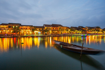 Night shot of Hoi An. Vietnam. Unesco World Heritage Site.
