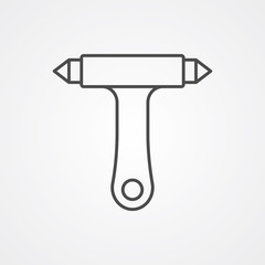 Emergency hammer vector icon sign symbol