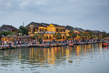View on the Old Town of Hoi An. Vietnam. Unesco World Heritage Site.