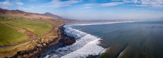the west coast of ireland in winter showing dramatic scenes of the wild atlantic way
