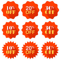 Promotional offer as promotional discount. Vector drawing.