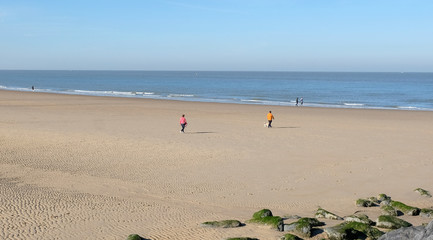 Obraz premium people waiting for the summer season on the beach