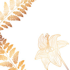 pattern flowers and leafs isolated icon