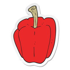 sticker of a cartoon pepper